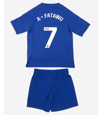 Leicester City Issahaku Fatawu #7 Hemmakläder Barn 2025-26 Kortärmad (+ Korta byxor)